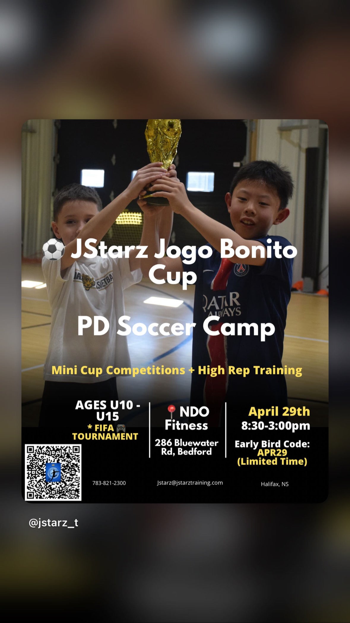 ⚽ JStarz Jogo Bonito Cup PD Soccer Camp
