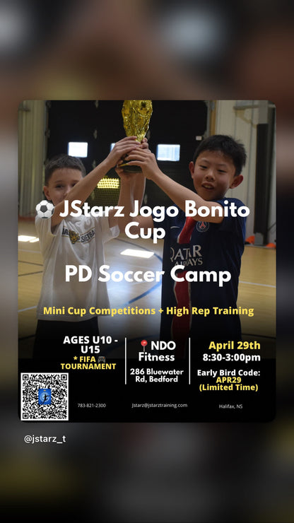 ⚽ JStarz Jogo Bonito Cup PD Soccer Camp
